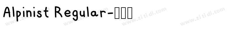 Alpinist Regular字体转换